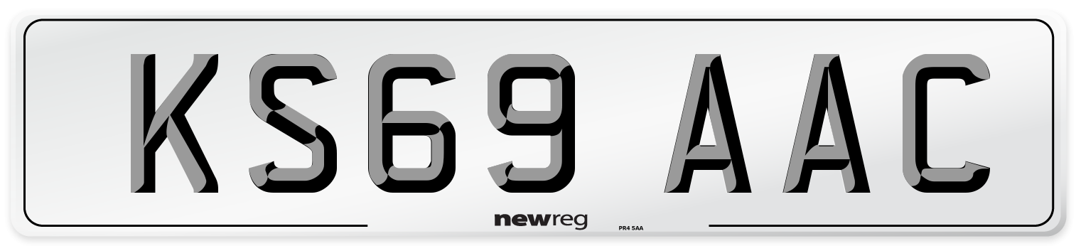 KS69 AAC Number Plate from New Reg
